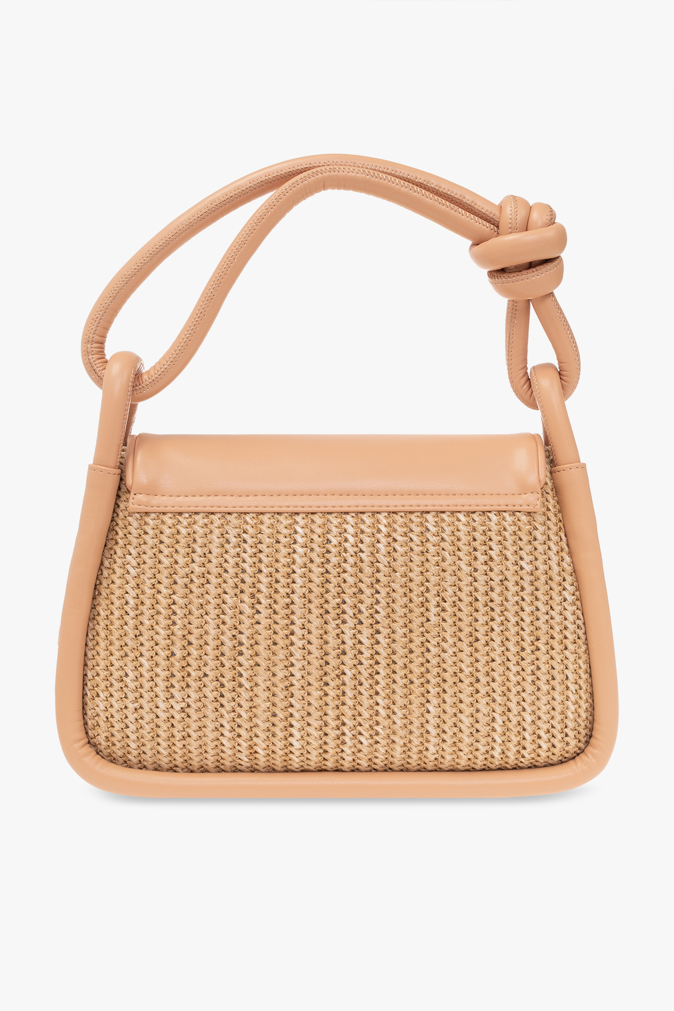 【GANNI】Knot Flap Over Shoulder Bag Ganni Knot Flap Over Bag in Pale Khaki | REVOLVE